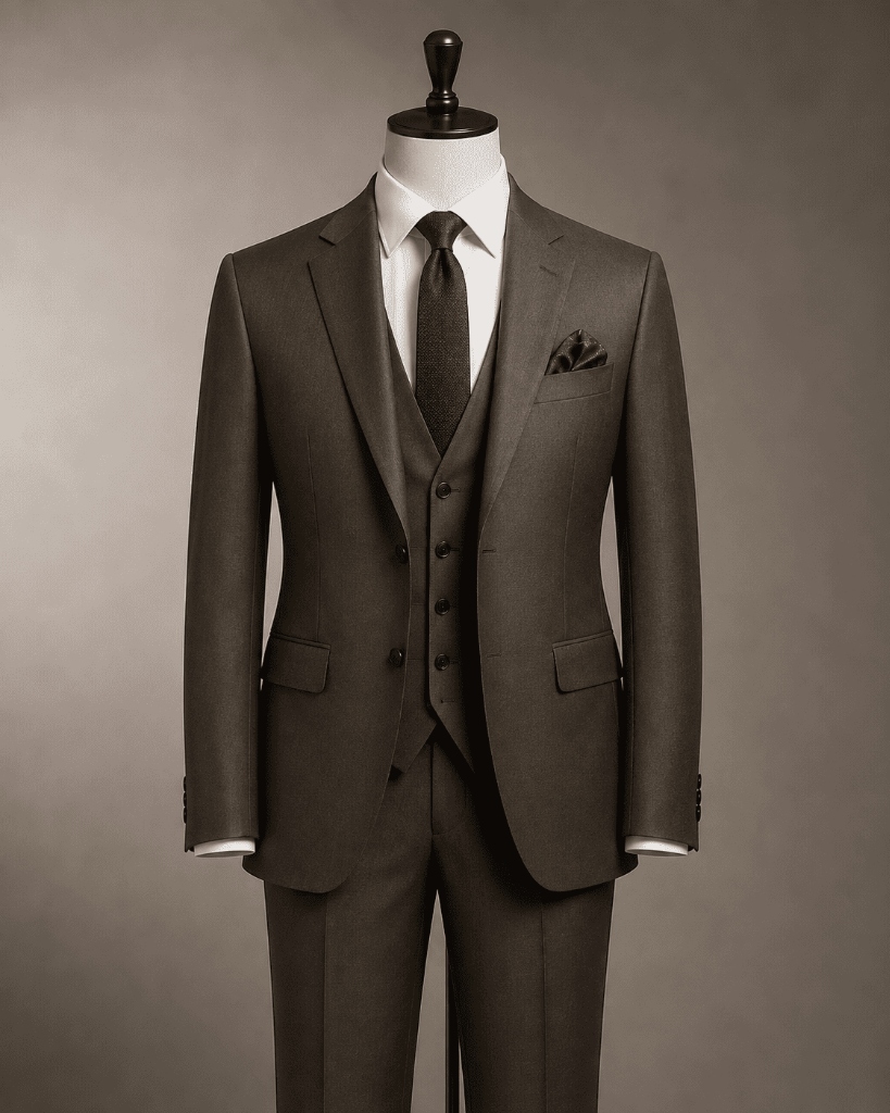 Bespoke Three-Piece Suit Tailoring Details
